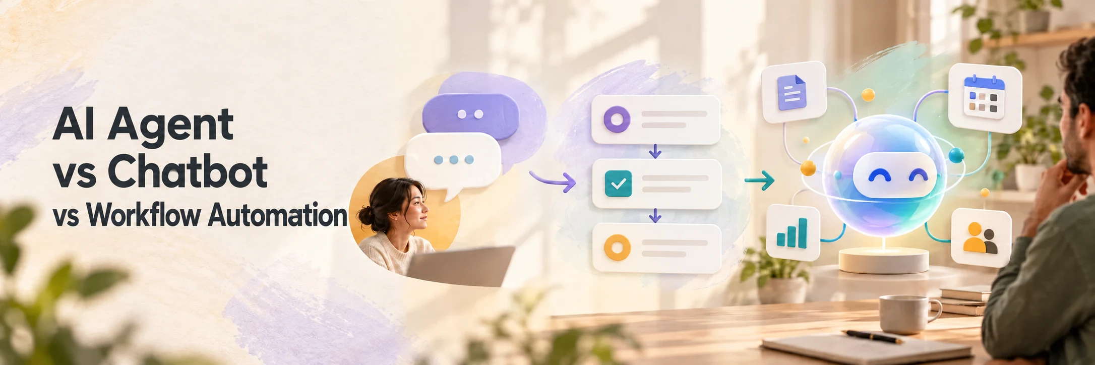 AI Agent vs Chatbot vs Workflow Automation: What Does Your Business ...